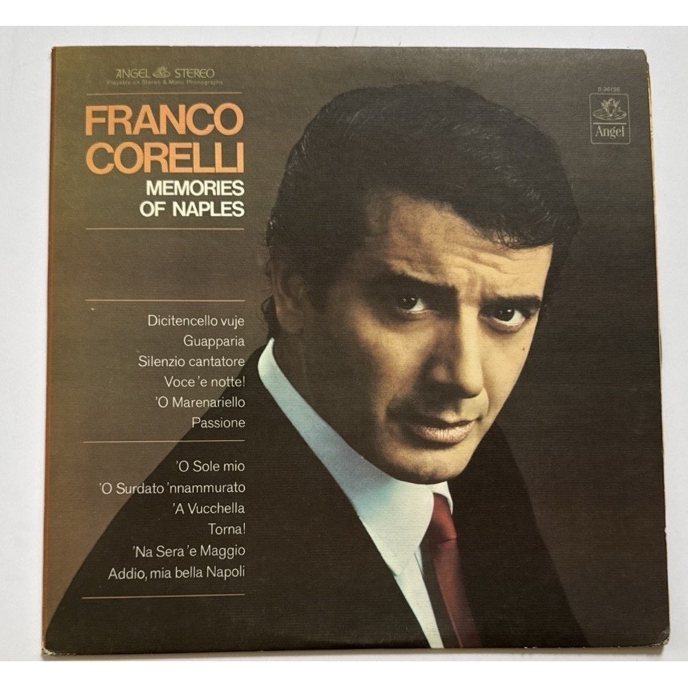 Franco Corelli - Memories Of Naples - Vinyl Record VG+